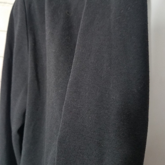 Lands End Black Open Cardigan Sweater - Picture 4 of 7